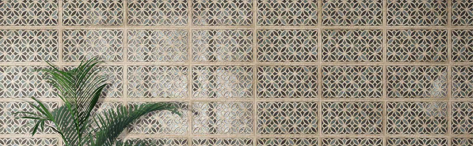 Alhambra decor tegel zeegroen cotto banner TEGELinfo