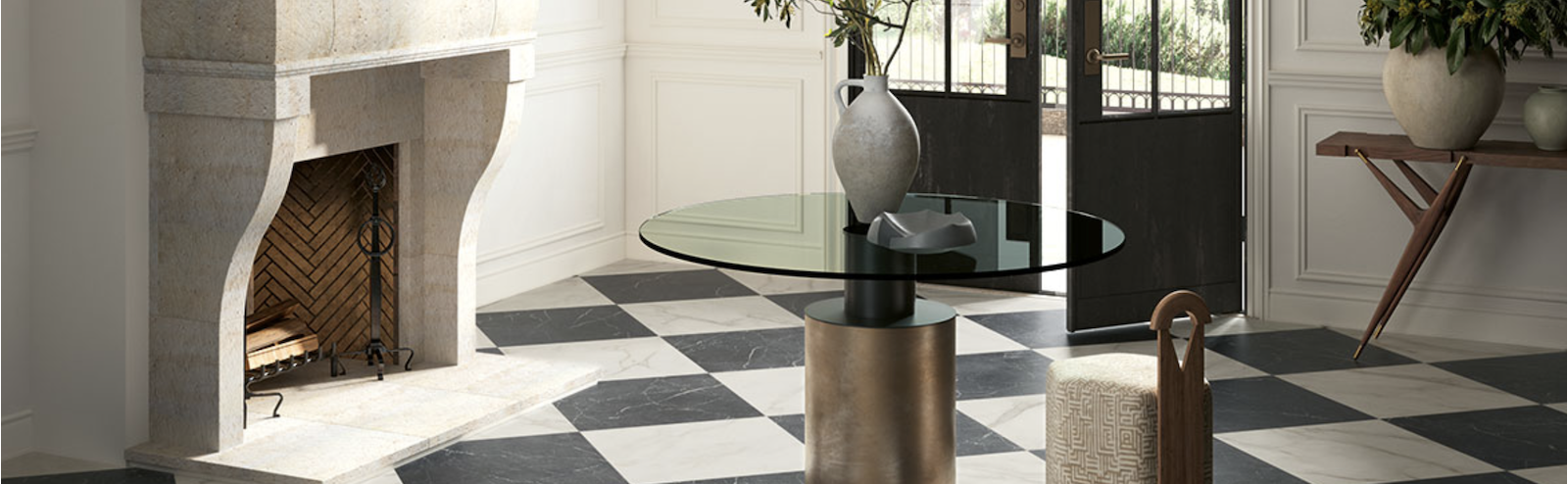 dambord tegels 60 x 60 cm bij TEGELinfo