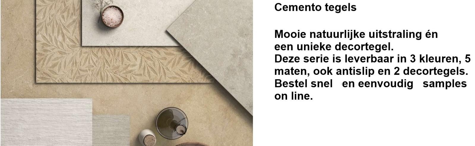 TEGELinfo Cemento stonelook tegelserie banner