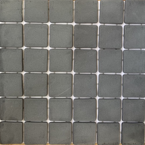 hand Bekritiseren Automatisch Grijs-antraciet mat antislip mozaïek voor wand en vloer 5 x 5 cm op matje  per 1,5 m2 online bestellen - TEGELinfo