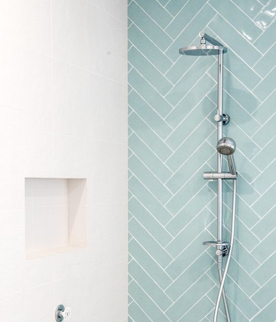 City Half Tile Seagreen Zeegroen Turquoise Visgraat Tegel 7 5 X 30