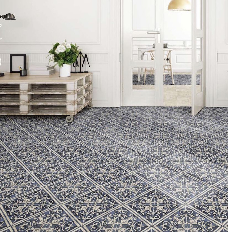 Charming blue blauw matte wand-& vloertegelmix per m2 online bestellen