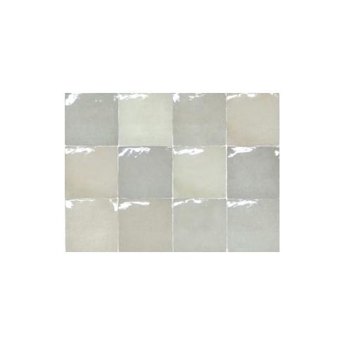     Crafted square white wit grijs glanzende tegelmix 13 x 13 cm per m2
