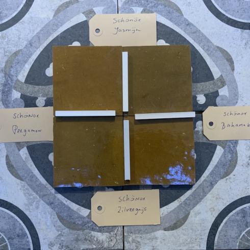     Zelliges Qarmida oker geel 20 gemêleerd 10 x 10 cm per 0,5 m2
