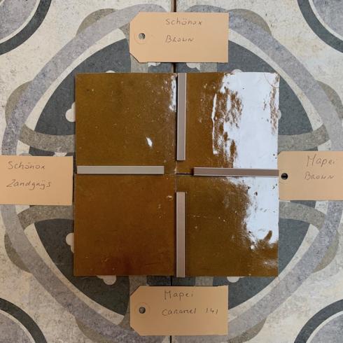     Zelliges Qarmida oker geel 20 gemêleerd 10 x 10 cm per 0,5 m2
