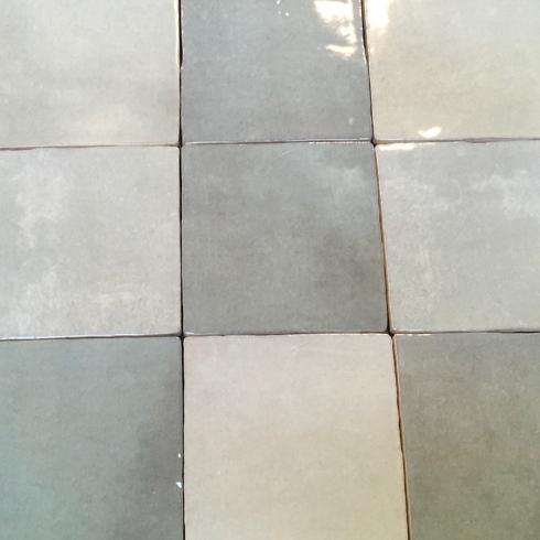     Crafted square green groen glanzende tegelmix 13 x 13 cm per m2
