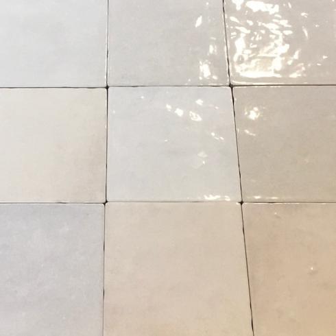     Crafted square white wit grijs glanzende mix 10 x 10 cm per m2
