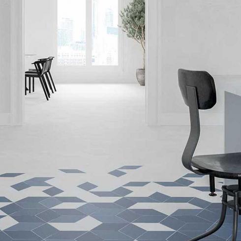     Ruit strak blauw matte vloertegel en wandtegel 14 x 24 cm per 0,46 m2
