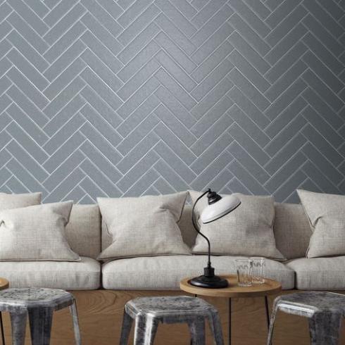     Half Tile mat dark grey donkergrijs 7,5 x 30 cm per m2

