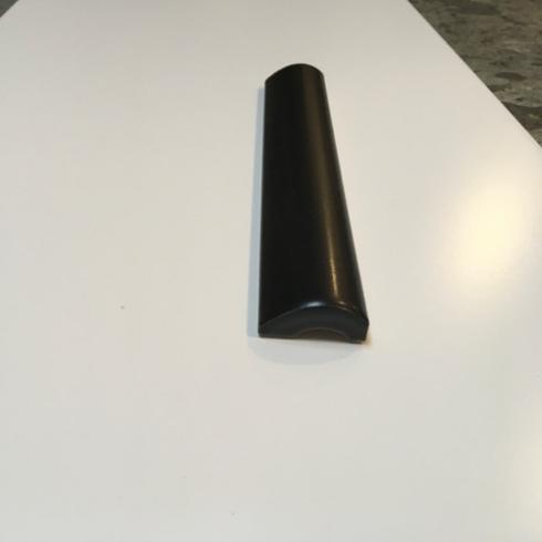     Pencil zwart mat bullnose 1 afgewerkte kant 3 x 20 cm
