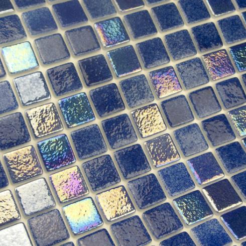 afgewerkt uitrusting microscopisch PS IRIS blauw ARGA mozaiek mix donkerblauw parelmoer 2,5 x 2,5 zwembad  online bestellen - TEGELinfo