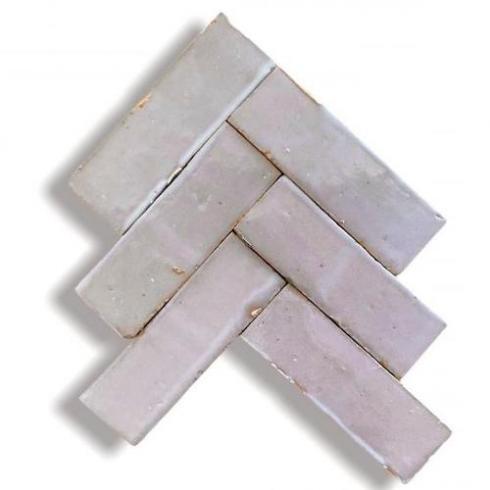     Geglazuurde visgraat Marokkaanse Bejmat taupe grije tegel 5 x 15 cm per 0,8 m2

