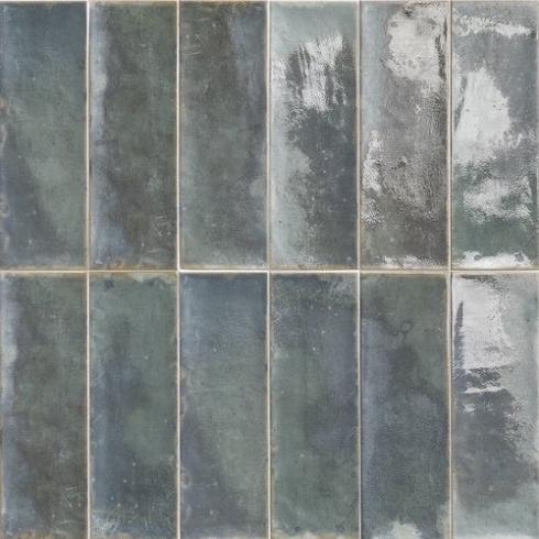     Gloria aqua groen blauw wandtegel 10 x 30 cm per 1,02 m2
