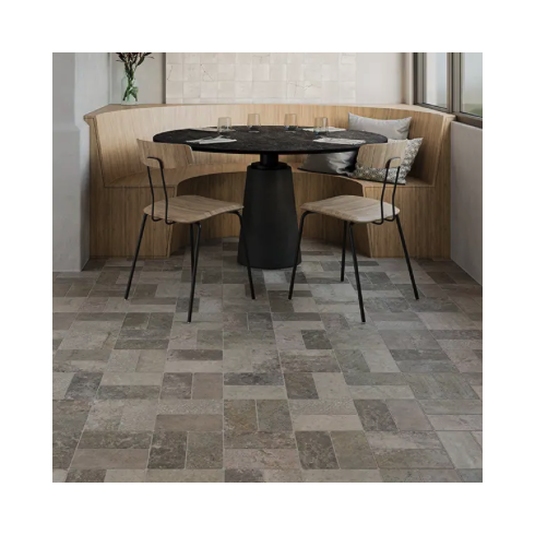     Abdij antislip bruin natuursteen look 11 x 22 cm per 0,726 m2
