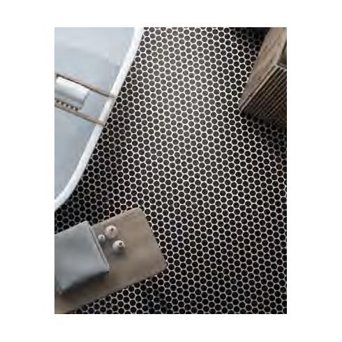     Penny keramische tegelrondjes zwart mat 30,9 x 30,9 cm per 0,86 m2
