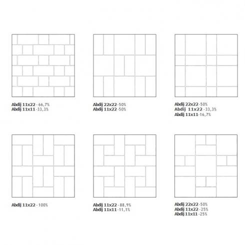     Abdij antislip tegel bruin natuursteen look 11 x 22 cm per 0,726 m2
