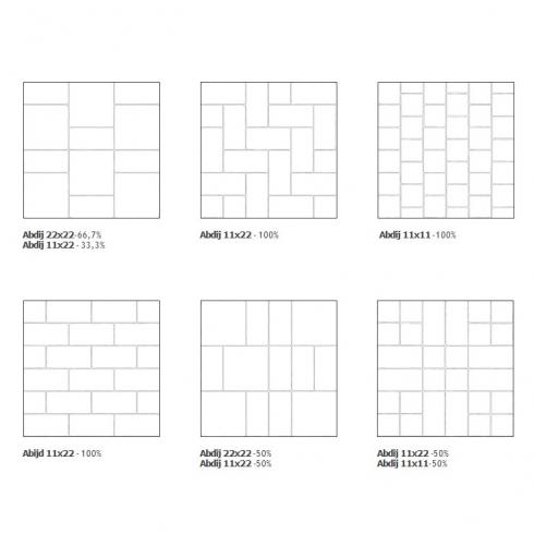     Abdij antislip tegel bruin natuursteen look 11 x 22 cm per 0,726 m2
