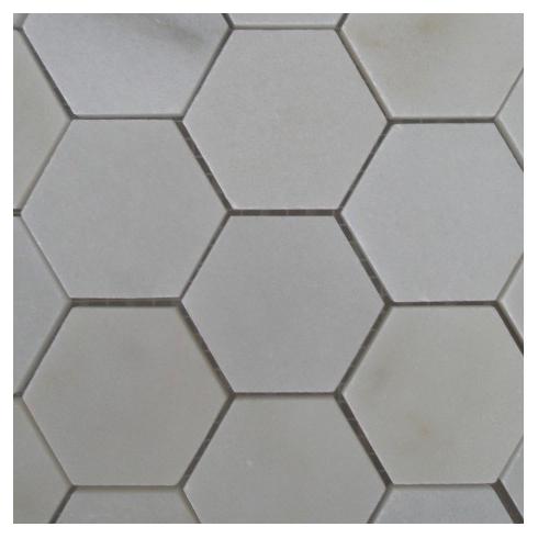 verontschuldigen Wedstrijd Roeispaan Hexagon Portugees wit marmer wand - & vloertegel 10 x 10 cm per 0,7 m2  online bestellen - TEGELinfo