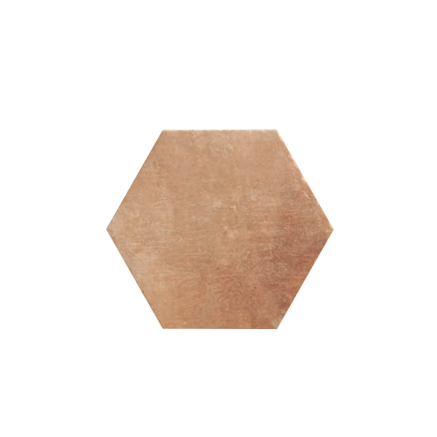     Hexagon XXL terracotta look licht mat antislip wand- en vloertegel 36 x 41,5 cm per m2
