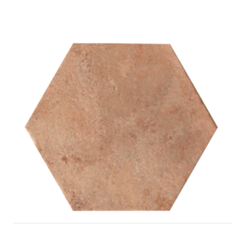     Hexagon XL terracotta look licht mat antislip wand- en vloertegel 28,5 x 32,5 cm per 1,05 m2

