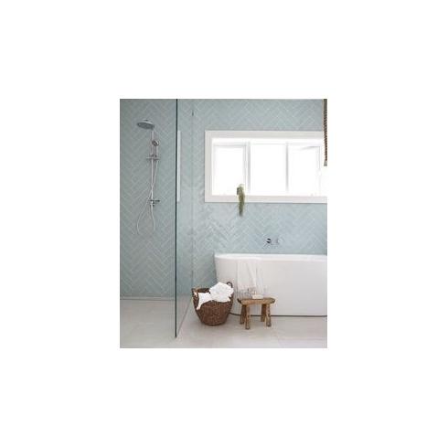     City half Tile seagreen zeegroen turquoise visgraat tegel 7,5 x 30 cm per 0,5 m2
