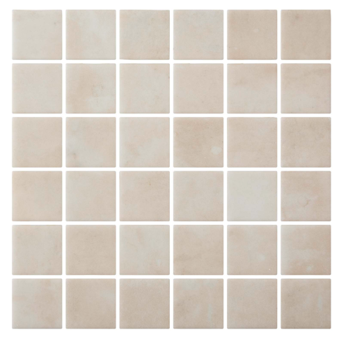     Antislip terra beige glasmozaïek 5 x 5 cm op matje per 0,98 m2
