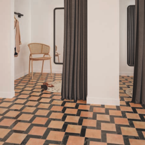     Bejmat-look vierkant mat midden cotto wand-en vloertegel 15 x 15 cm per 0,48 m2
