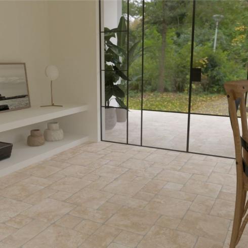     Malmedy bourgondische dallen natuursteenlook beige 30x30cm
