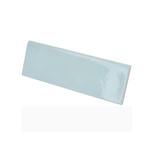     Bullnose Aldeia Sky blue glanzende wandtegel 6,5 x 20 cm per stuk 
