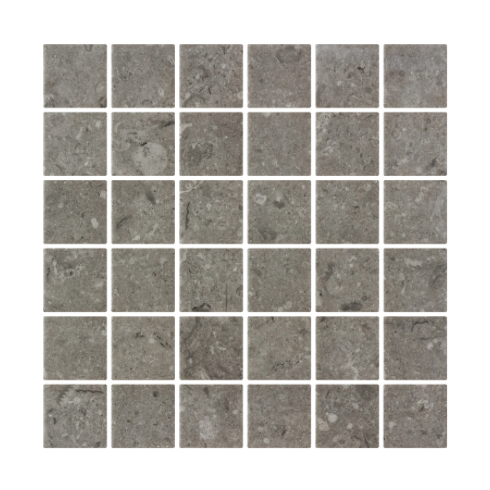     Glasmozaïek antislip stone-look bruin grijs 5 x 5 cm op matje per m2 
