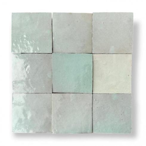     Zelliges Qarmida licht groen 37 light green 10 x 10 cm per 0,5 m2
