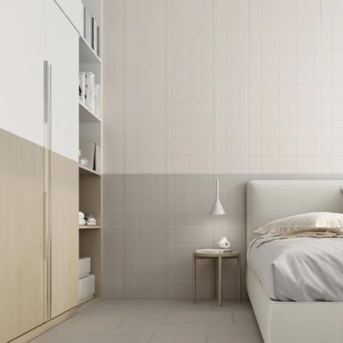     Linea effen off white matte wand- en vloertegel 15x15cm per 0,55m2
