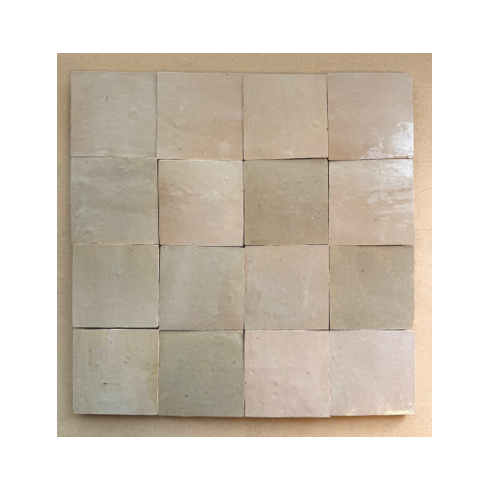     Zelliges Qarmida licht mocca beige 08 gemêleerd 10 x 10 cm per 0,5 m2
