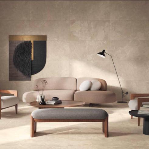     Cosmo stonelook creme vloertegel 59,5 x 59,5 cm rtt
