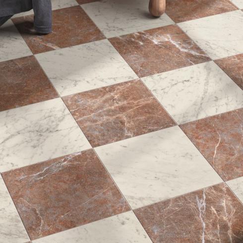     Abruzzo marmerlook tegel rood-bruin 60 x 60 cm
