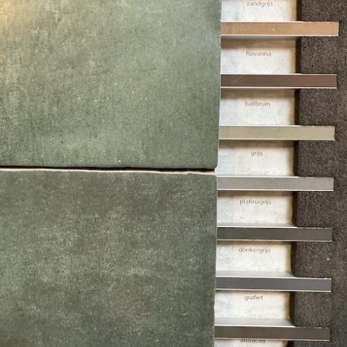     Crafted square dark green donkergroen matte tegelmix 13 x 13 cm per m2
