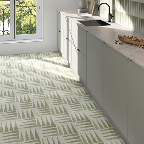 
    Groene decortegel 20x20cm

