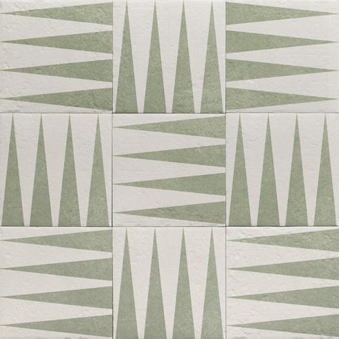 
    Groene decortegel 20x20cm

