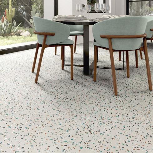 
    Confetti granitolook wit matte vloer- en wandtegel

