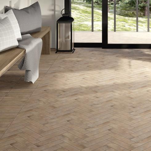     Aragon zandkleurige antislip natuursteenlook tegel 7,5x30 per 0,5m2
