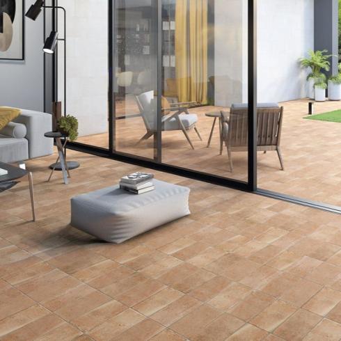     Aragon rode antislip natuursteenlook tegel 15x30 per 0,5m2
