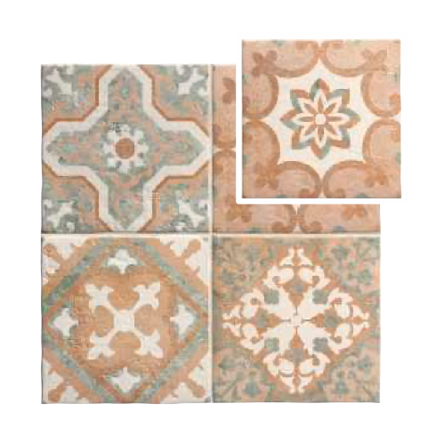     Coimbra Portugese groene decortegel binnen- en buitentegel wand-en vloertegel 22,5 x 22,5 cm per 0,81 m2
