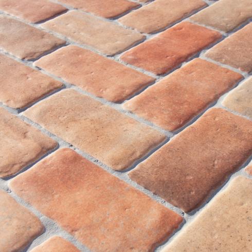     Kasseien look vloertegel rode terracotta 15 x 30 cm per 0,91 m2
