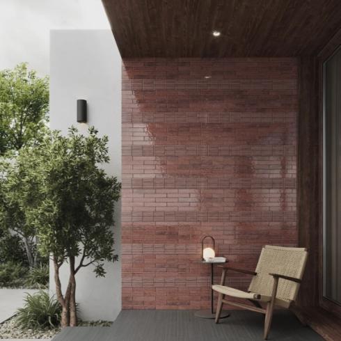     Small Stripes gemêleerd oud roze 12,5 x 25 cm per 0,438 m2
