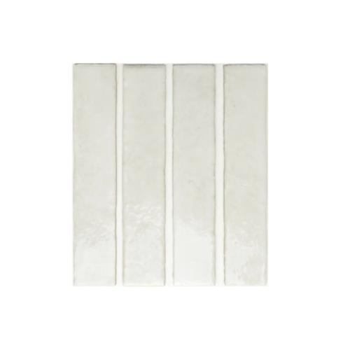     Wandtegel gemêleerd gebroken wit 5 x 25 cm per 0,75 m2 
