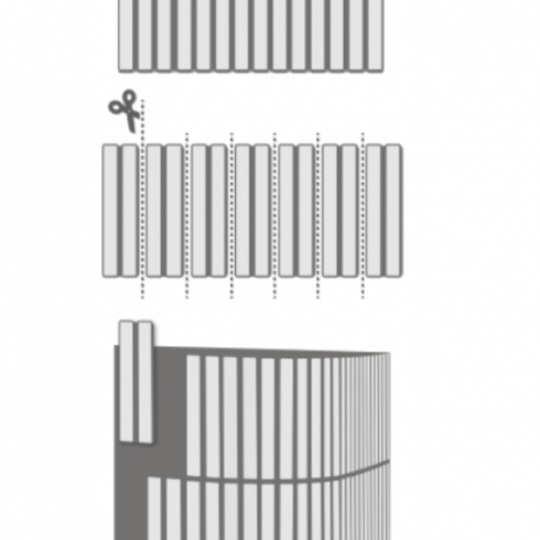     Small stripes antraciet glanzende wandtegel 12,5 x 25 cm per 0,438 m2
