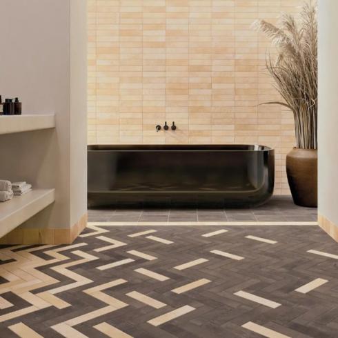     Oase Bruin matte wand- en vloertegel 7x28 cm per 0,55m2
