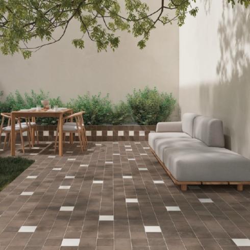     Oase Bruin matte wand- en vloertegel 7x28 cm per 0,55m2
