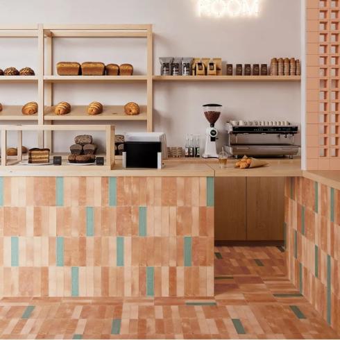     Oase Zeegroen glanzende wand- en vloertegel 7x28 cm per 0,55m2
