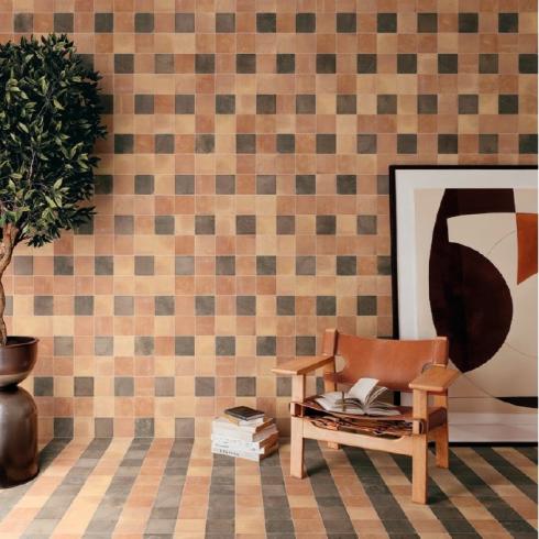     Oase Bruin matte wand- en vloertegel 11,6x11,6 cm per 0,51m2
